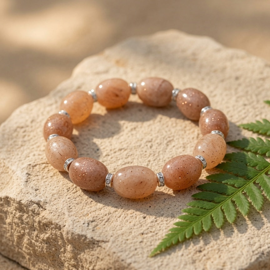 Natural Sunstone Raw Stone — Joy & Vitality Crystal