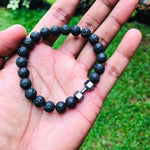 Volcanic Stone Dumbbell Bracelet