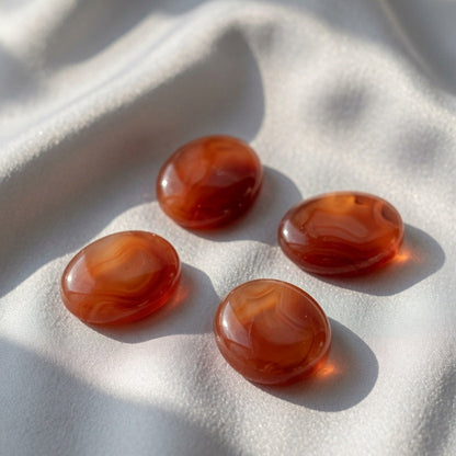 Natural Carnelian Flame Crystal Specimen — Vitality & Creativity Stone