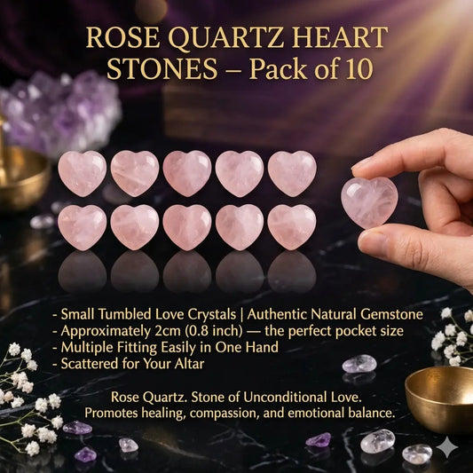 Rose Quartz Heart Stone – Love & Healing Crystal | Authentic Natural Gemstone