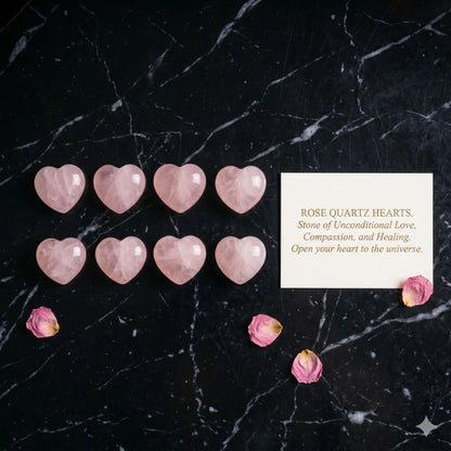 Rose Quartz Heart Stone – Love & Healing Crystal | Authentic Natural Gemstone
