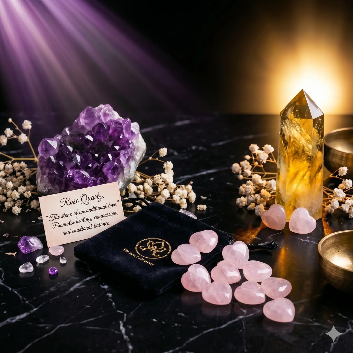 Rose Quartz Heart Stone – Love & Healing Crystal | Authentic Natural Gemstone