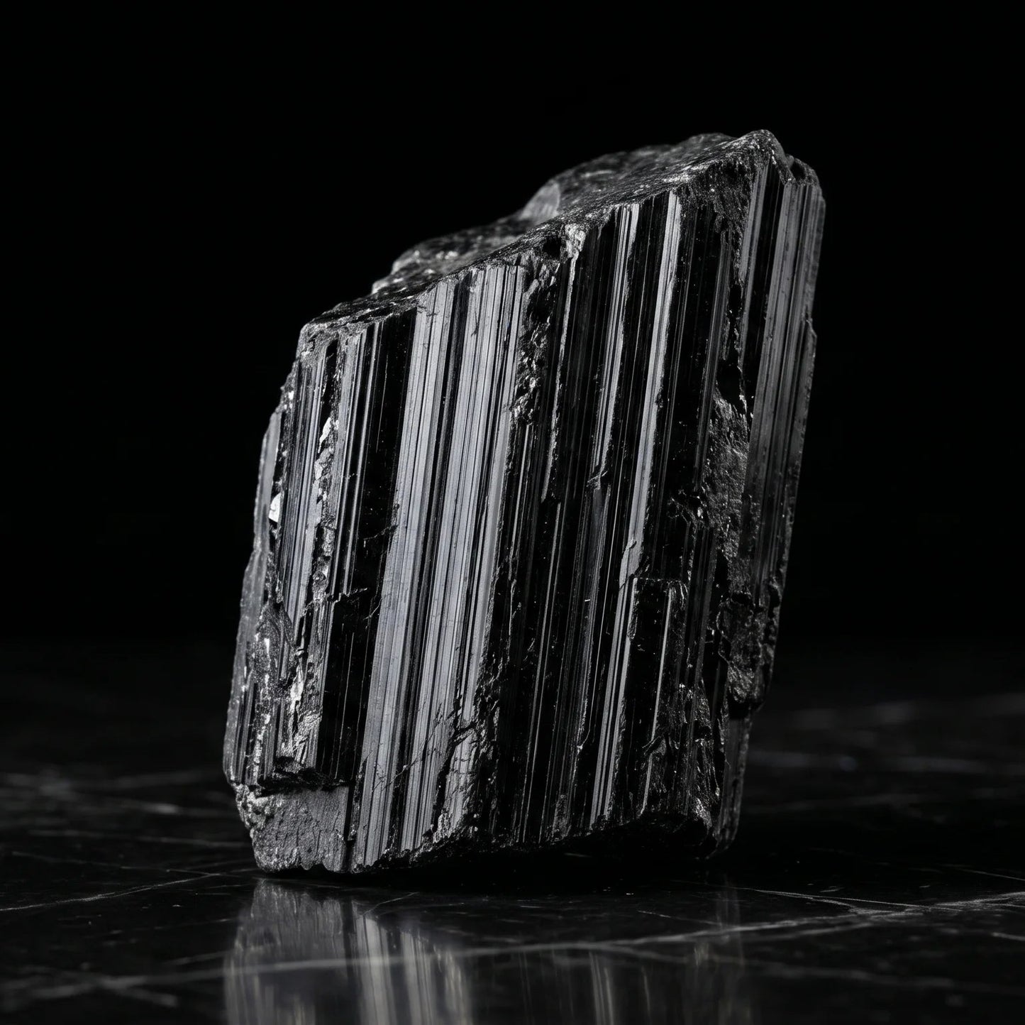 Black Tourmaline Raw Chunk – Protection & Grounding Crystal | Natural Rough Stone