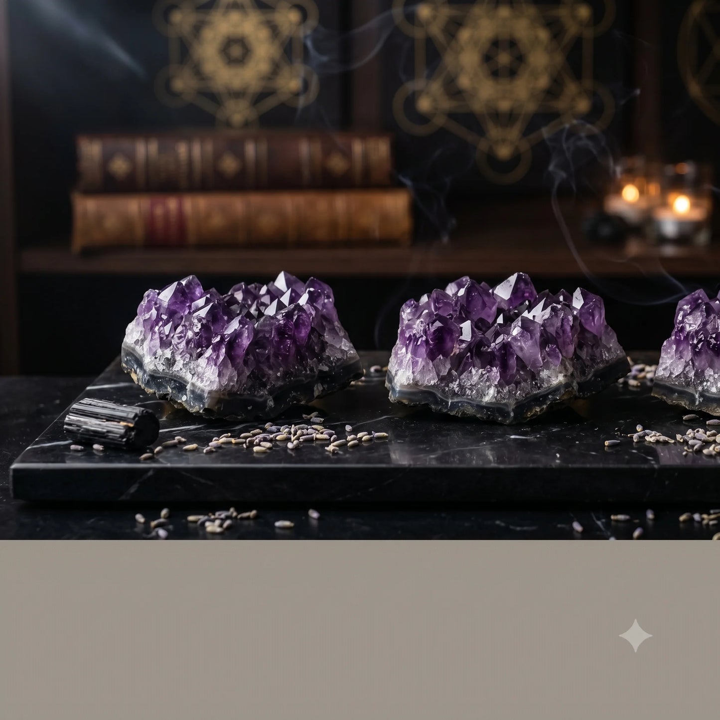 Natural Amethyst Cluster – Calming & Protection Crystal | Raw Authentic Geode
