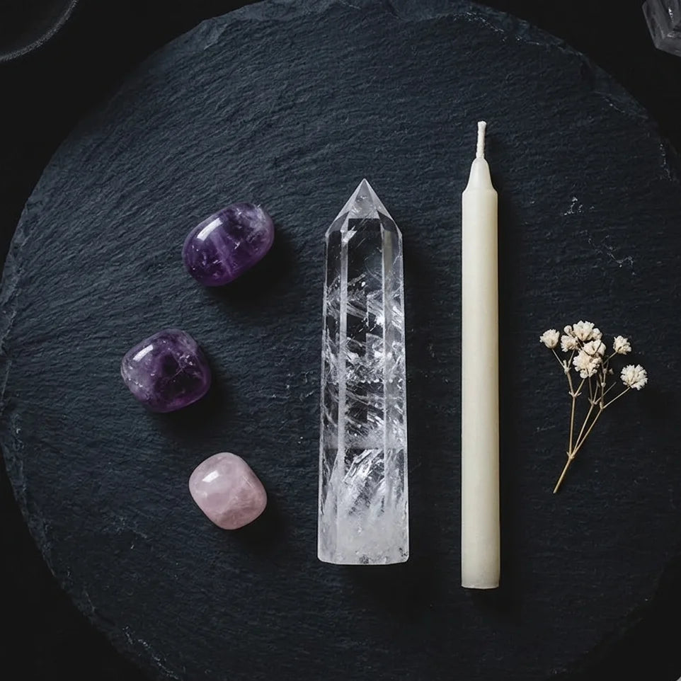 Natural Clear Quartz Tower Point – Clarity & Amplification Crystal | Polished Hexagonal Obelisk
