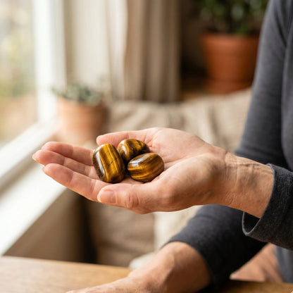 Tiger's Eye Tumbled Stones – Confidence & Courage Crystal | Natural Polished Gemstone