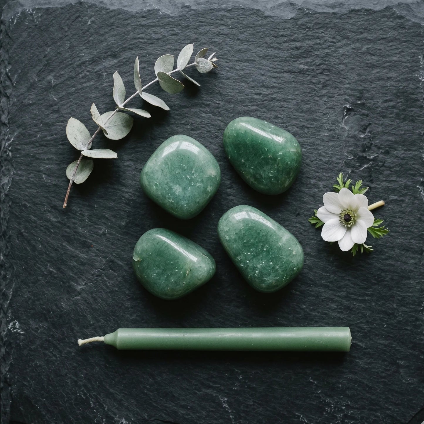 Green Aventurine Tumbled Stones – Luck & Abundance Crystal | Natural Polished Gemstone