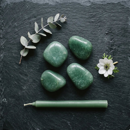 Green Aventurine Tumbled Stones – Luck & Abundance Crystal | Natural Polished Gemstone