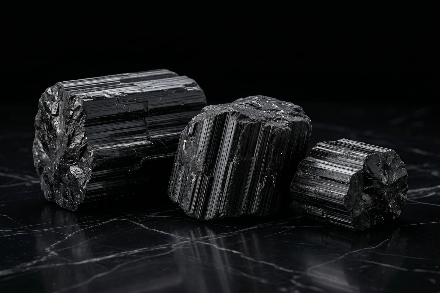 Black Tourmaline Raw Chunk – Protection & Grounding Crystal | Natural Rough Stone