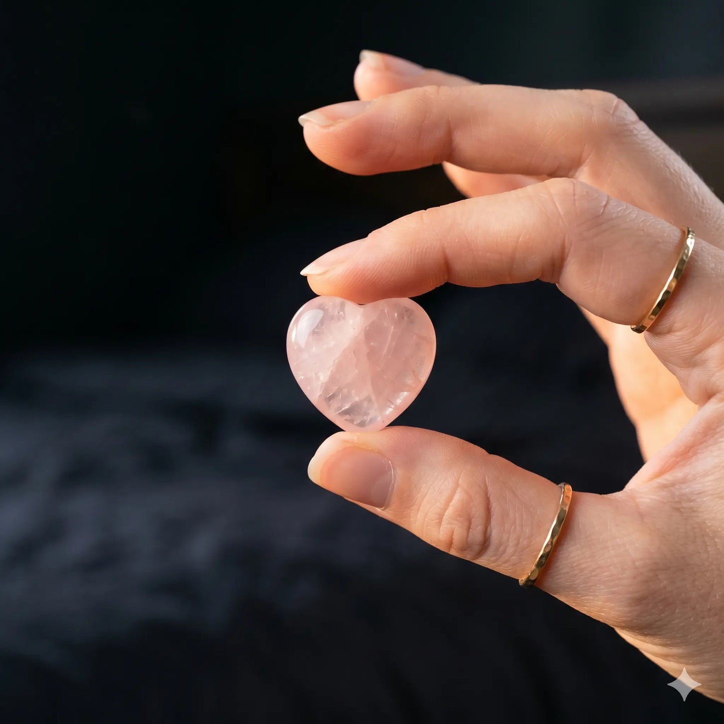 Rose Quartz Heart Stone – Love & Healing Crystal | Authentic Natural Gemstone
