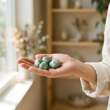Green Aventurine Tumbled Stones – Luck & Abundance Crystal | Natural Polished Gemstone