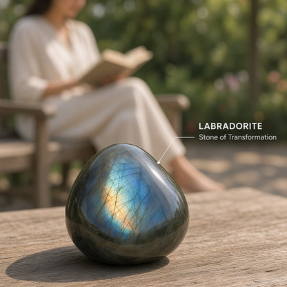 The Boundary Builder — Black Obsidian, Labradorite & Smoky Quartz Bundle