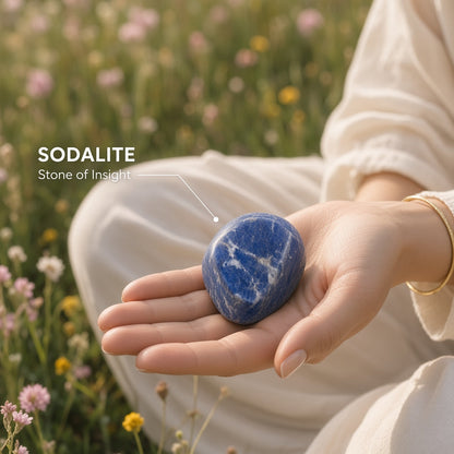 The Clear Speaker — Sodalite, Lapis Lazuli & Clear Quartz Bundle