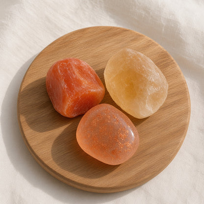 The Creative Spark — Carnelian, Citrine & Sunstone Bundle