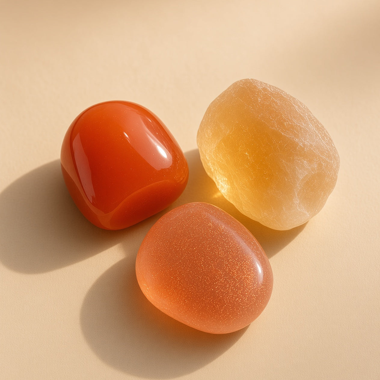 The Creative Spark — Carnelian, Citrine & Sunstone Bundle