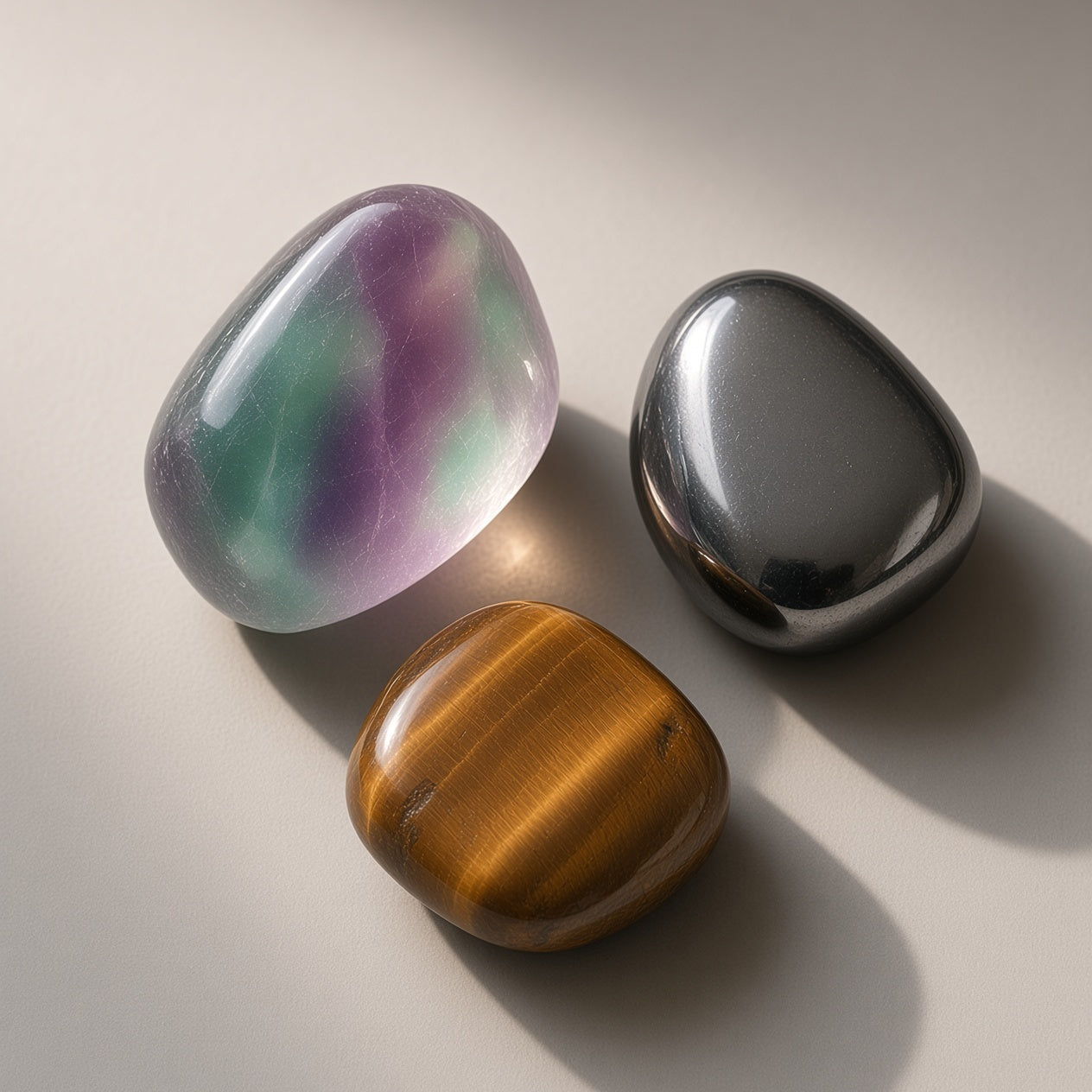 The Focus Field — Fluorite, Hematite & Tiger's Eye Bundle
