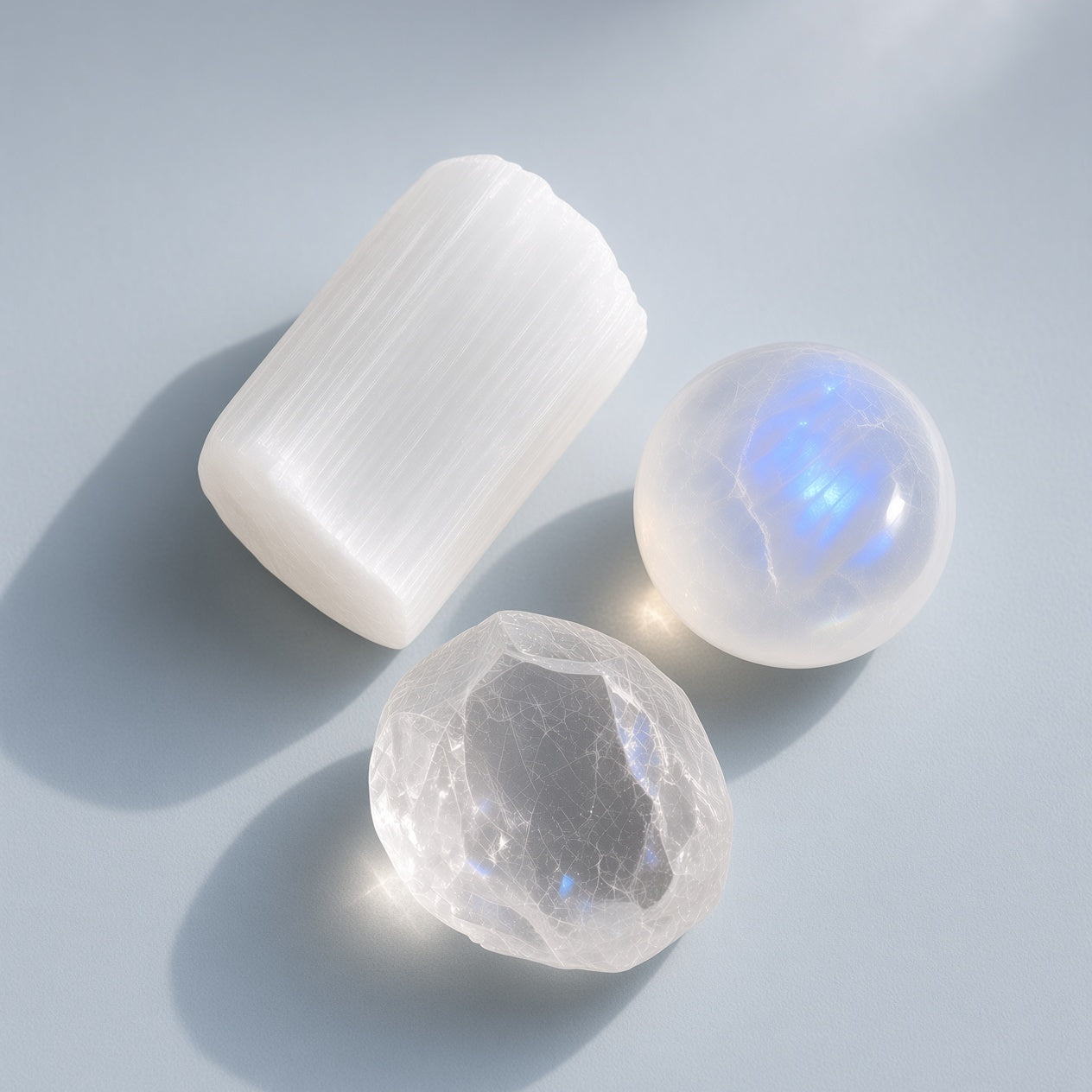The Fresh Start Cleanse — Selenite, Moonstone & Clear Quartz Bundle