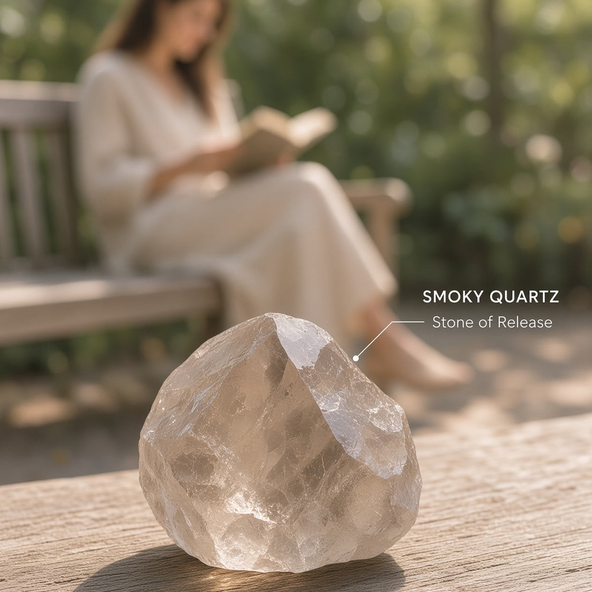 The Grief Companion — Rose Quartz, Smoky Quartz & Selenite Bundle