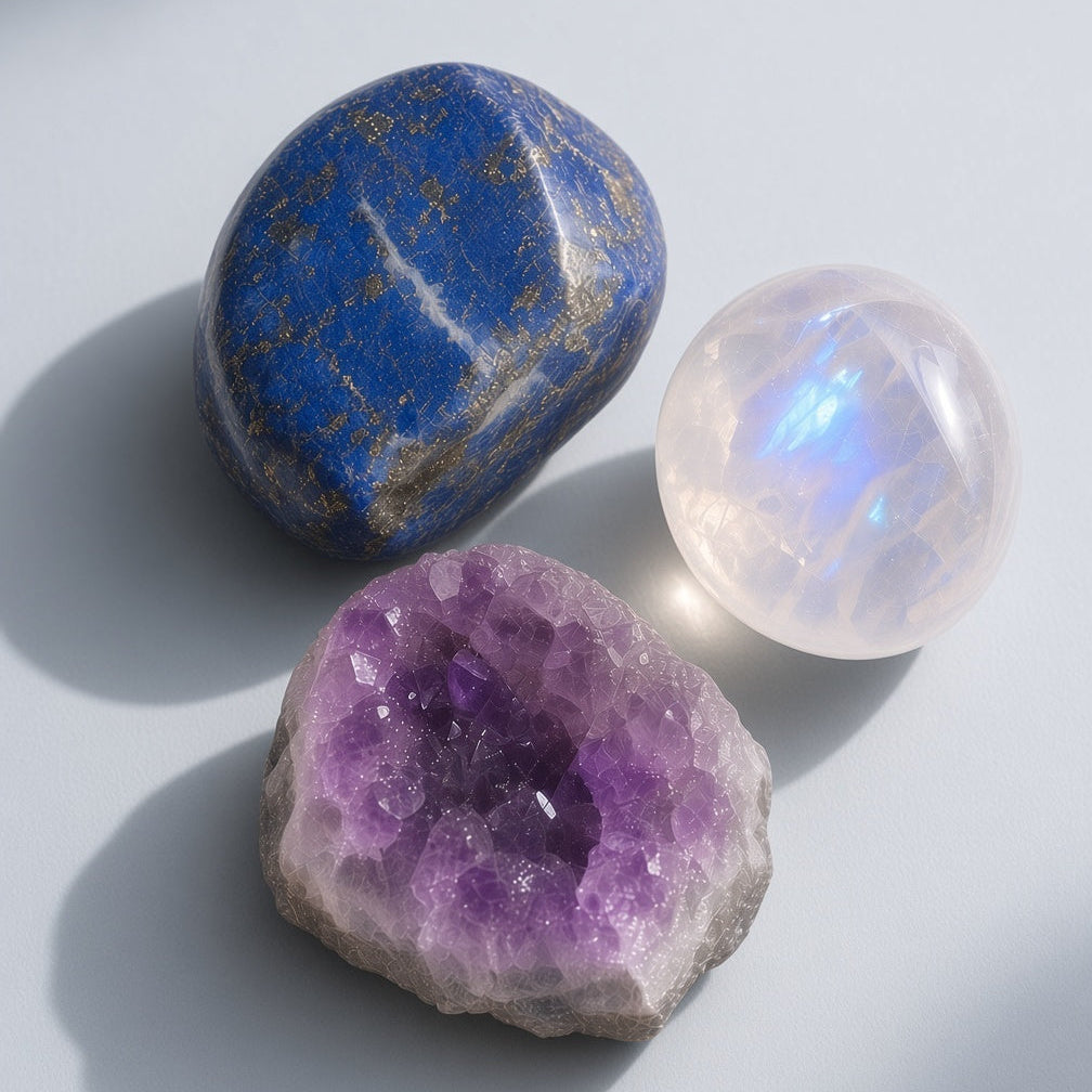The Inner Voice Kit — Lapis Lazuli, Moonstone & Amethyst Bundle