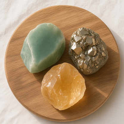 The Luck Magnet — Green Aventurine, Pyrite & Citrine Bundle