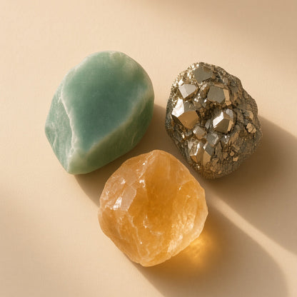 The Luck Magnet — Green Aventurine, Pyrite & Citrine Bundle