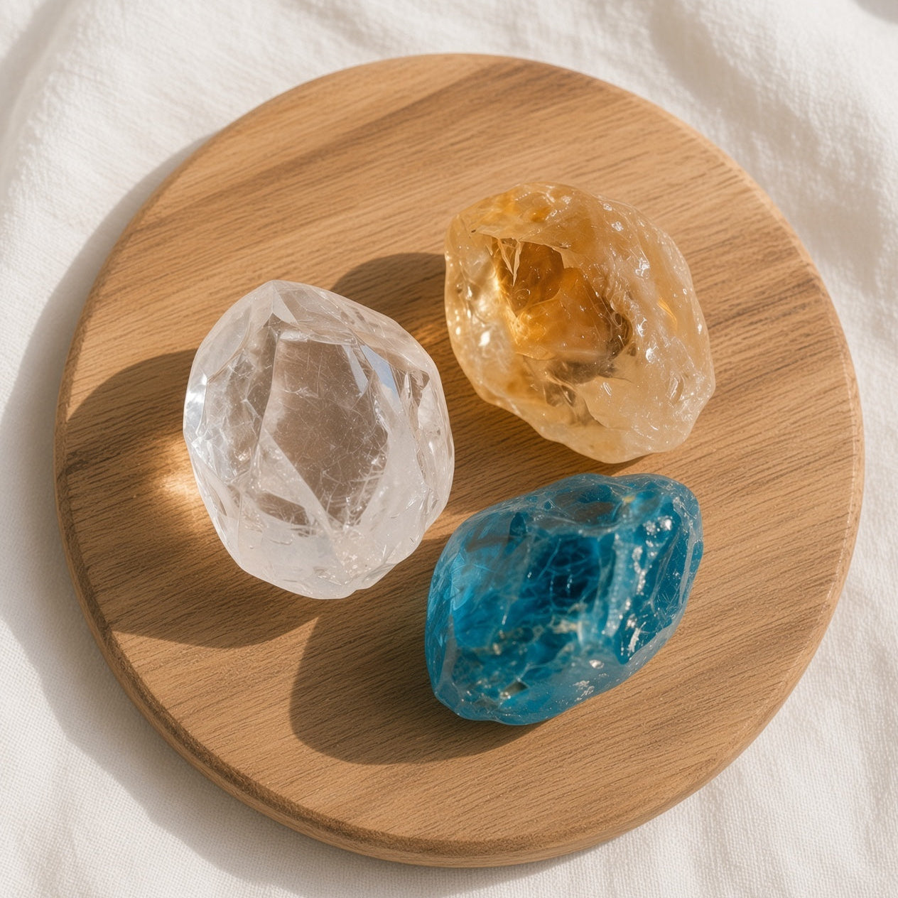 The Manifestation Engine — Clear Quartz, Citrine & Apatite Bundle