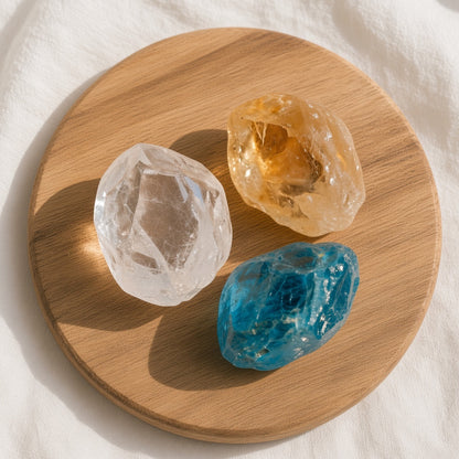 The Manifestation Engine — Clear Quartz, Citrine & Apatite Bundle