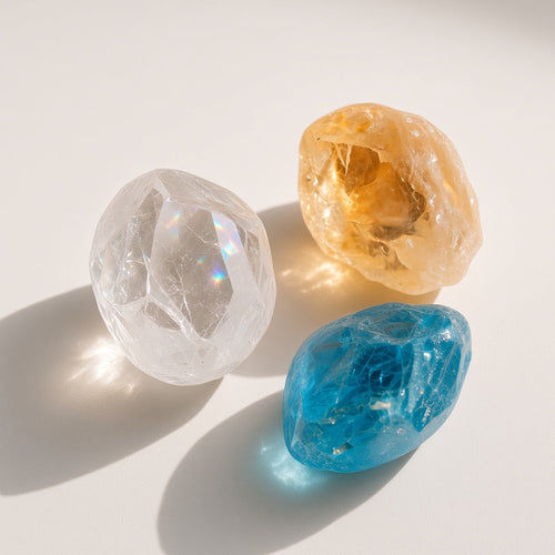 The Manifestation Engine — Clear Quartz, Citrine & Apatite Bundle