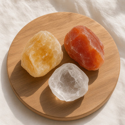 The Momentum Stack — Citrine, Carnelian & Clear Quartz Bundle