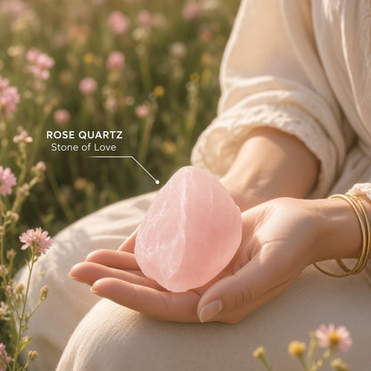 The Open Heart Repair — Rose Quartz, Rhodonite & Green Aventurine Bundle