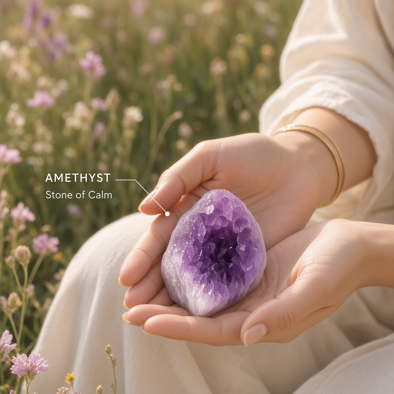 The Overthinker's Reset — Amethyst, Fluorite & Howlite Bundle
