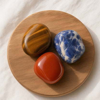 The Quiet Confidence Kit — Tiger's Eye, Carnelian & Sodalite Bundle