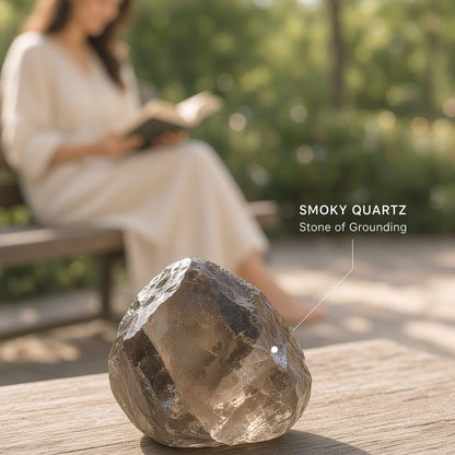 The Storm Anchor — Black Tourmaline, Smoky Quartz & Selenite Bundle