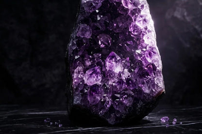 Natural Amethyst Cluster – Calming & Protection Crystal | Raw Authentic Geode