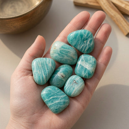 Natural Amazonite Raw Stone — Courage & Emotional Balance Crystal