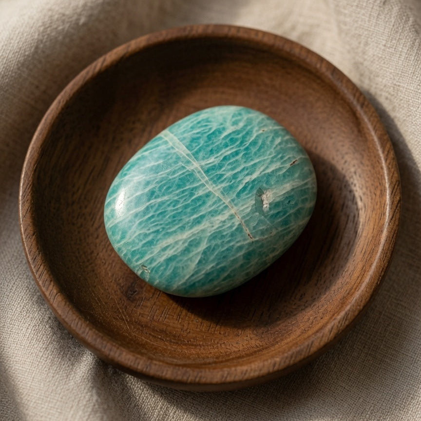 Natural Amazonite Raw Stone — Courage & Emotional Balance Crystal