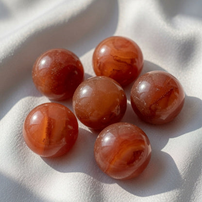 Natural Carnelian Flame Crystal Specimen — Vitality & Creativity Stone