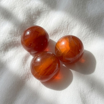 Natural Carnelian Flame Crystal Specimen — Vitality & Creativity Stone