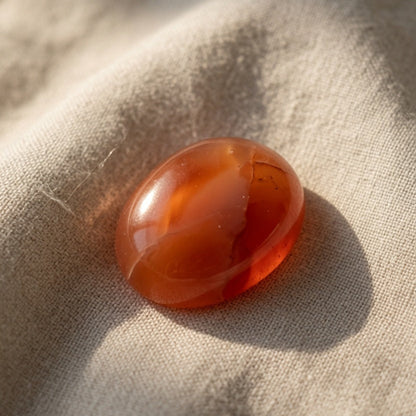 Natural Carnelian Flame Crystal Specimen — Vitality & Creativity Stone