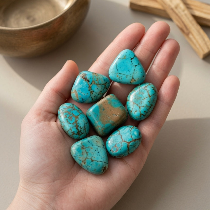 Natural Blue Chrysocolla Tower — Calm Communication & Emotional Balance Crystal
