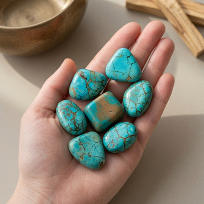 Natural Blue Chrysocolla Tower — Calm Communication & Emotional Balance Crystal