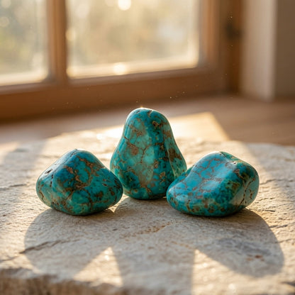 Natural Blue Chrysocolla Tower — Calm Communication & Emotional Balance Crystal