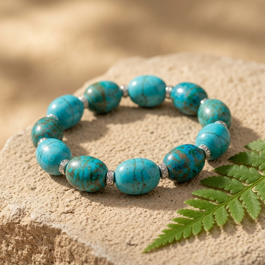 Natural Blue Chrysocolla Tower — Calm Communication & Emotional Balance Crystal
