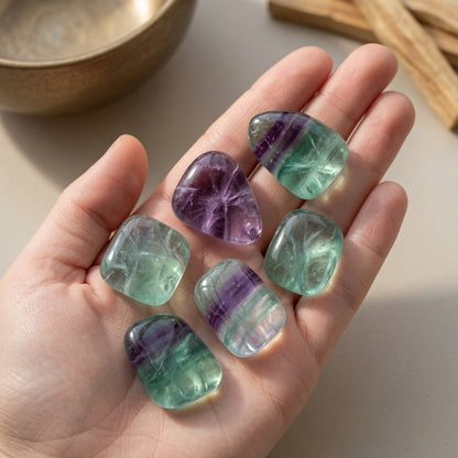 Natural Color Fluorite Raw Stone Specimen — Focus & Mental Clarity Crystal