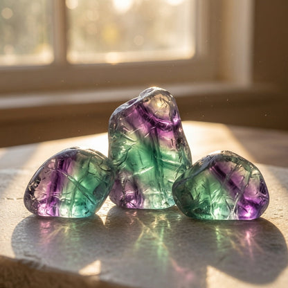 Natural Color Fluorite Raw Stone Specimen — Focus & Mental Clarity Crystal