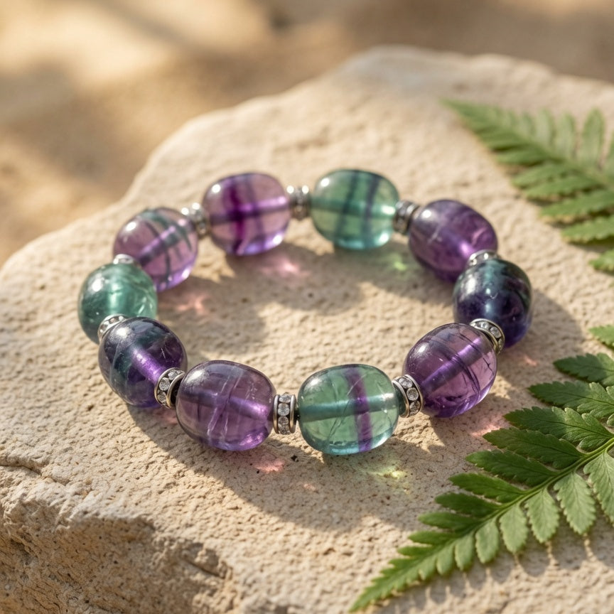 Natural Color Fluorite Raw Stone Specimen — Focus & Mental Clarity Crystal
