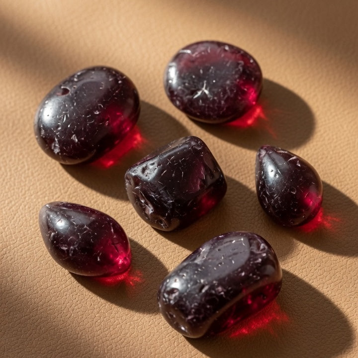Natural Garnet & Smoky Quartz Symbiosis Specimen — Passion & Grounding Crystal