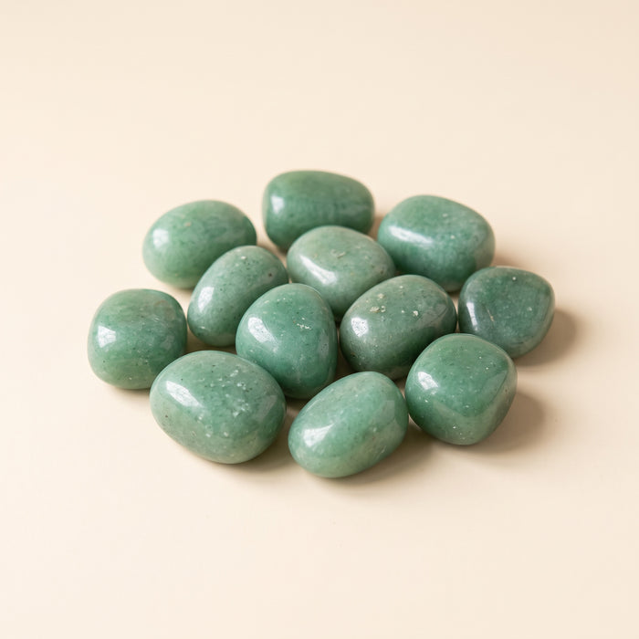 Green aventurine tumbled stones