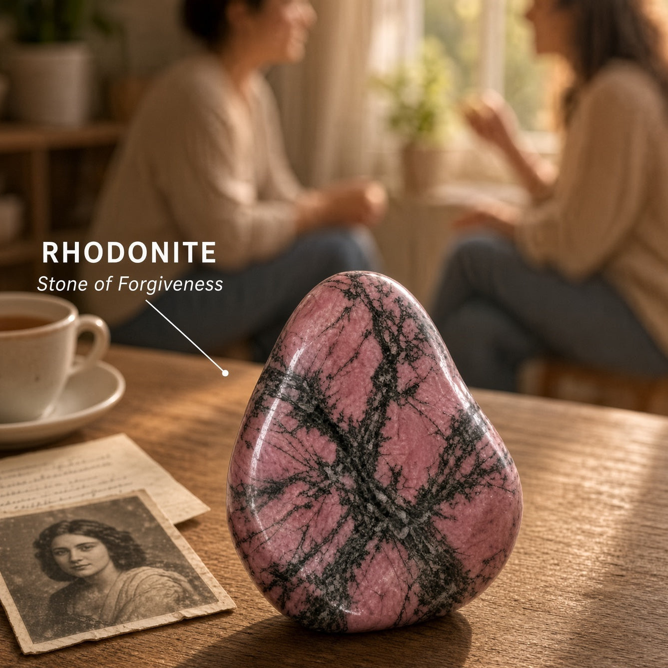 The Heart Healer — Rose Quartz, Rhodonite, Moonstone, Green Aventurine & Selenite Bundle