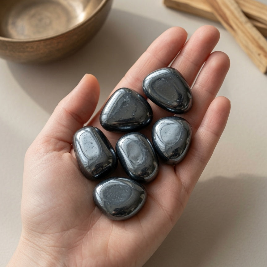 Natural Specularite Mineral Specimen — Grounding & Manifestation Crystal
